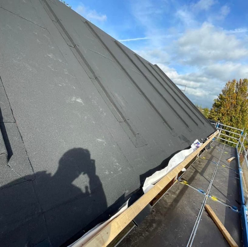 Voorbeeld van een hellend dak in Prinsenbeek