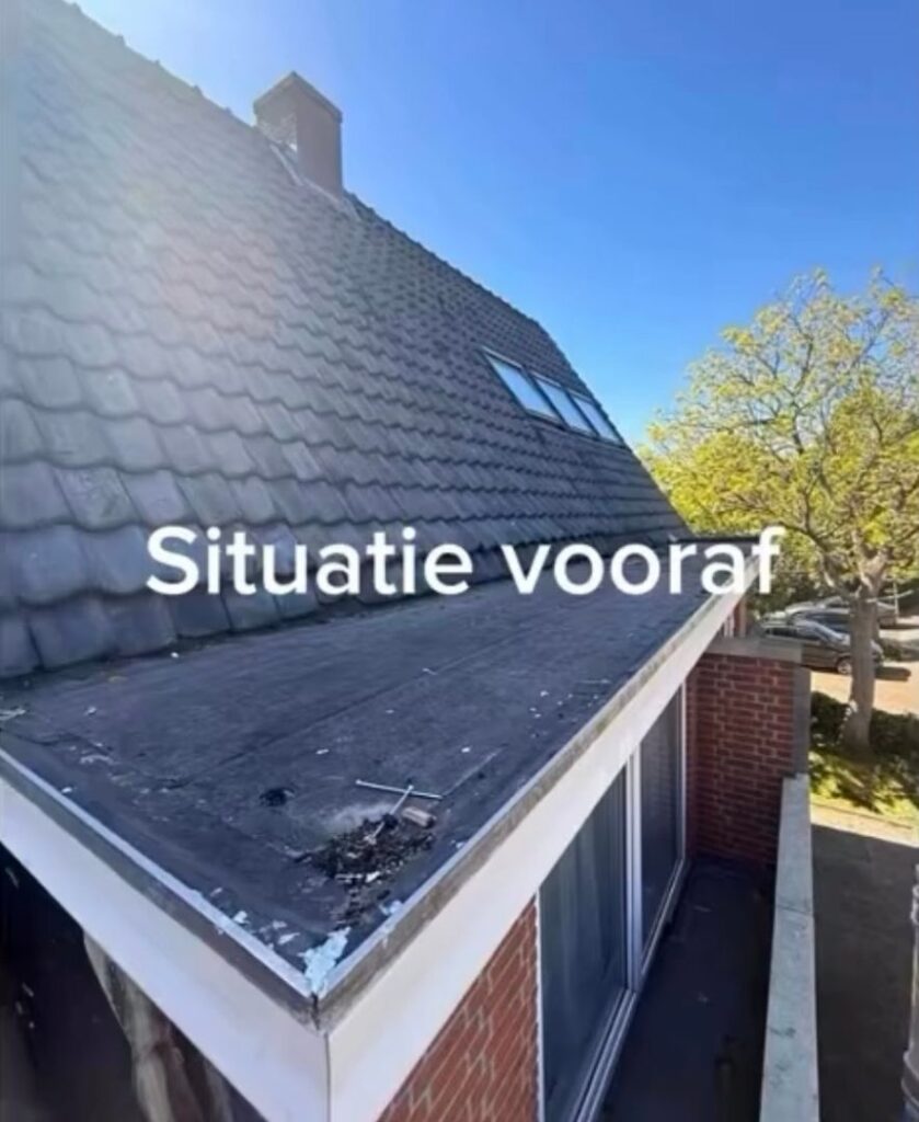 Complete dakrenovatie in Teteringen (vóór)
